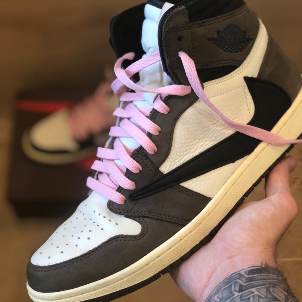 pink jordan 1 laces