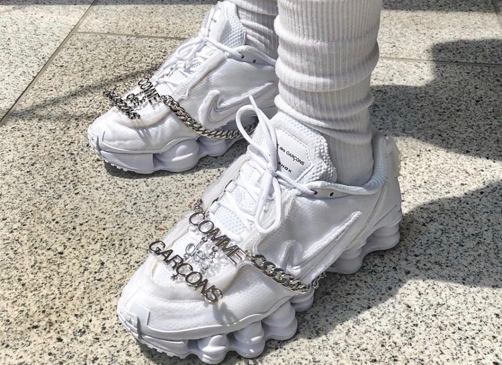 nike shox comme des garcon