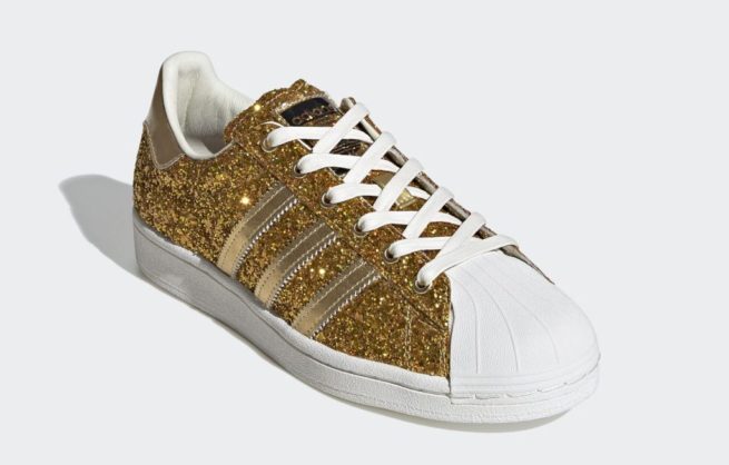 adidas superstar gold glitter