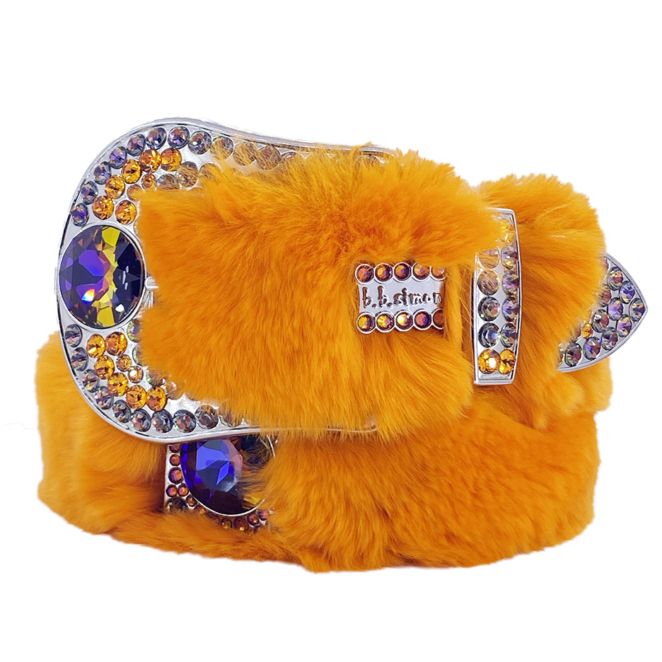 b.b. Simon 'Orange Fanta' Swarovski Crystal Belt