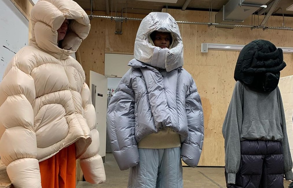 Ding Yun Zhang Shows Futuristic Outerwear Paired With Yeezy's Foam ...