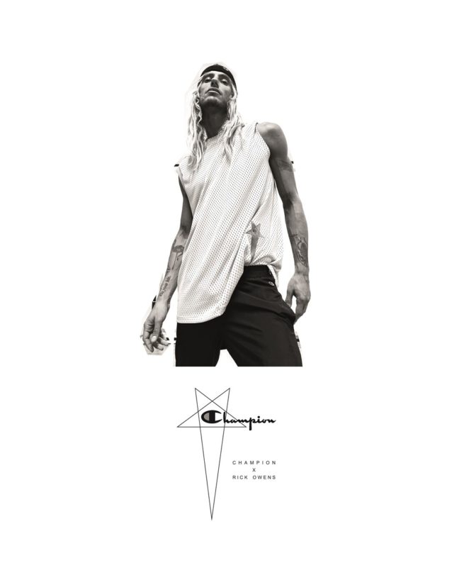 Rick Owens Puts A Cool Spin On Champion With Unisex Capsule | SNOBETTE