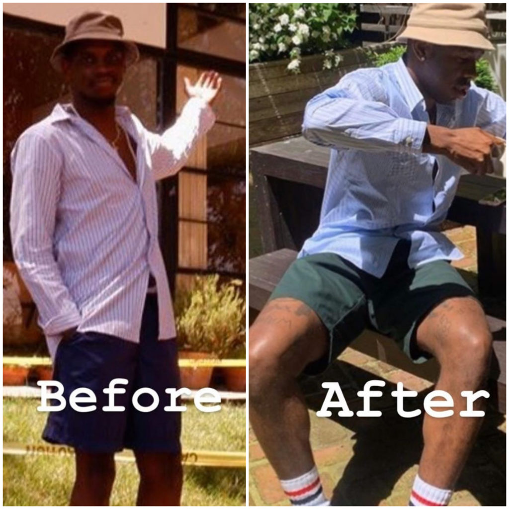 Tyler, the Creator and ASAP Nast fashion feud picture comparing their outfits