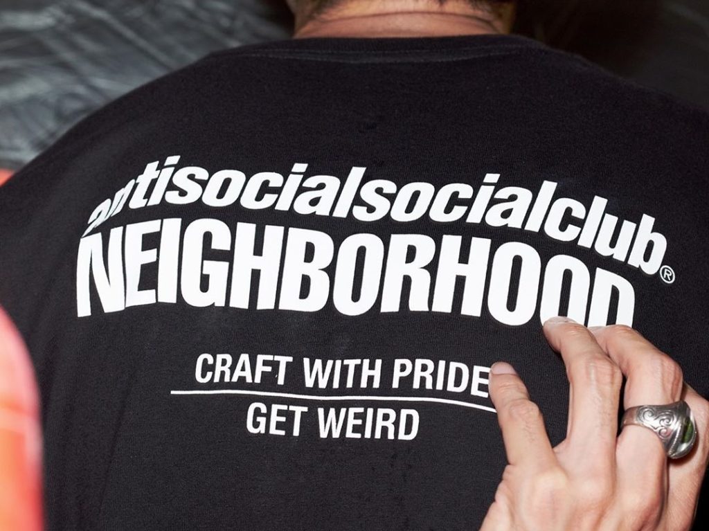 Anti Social Social Club Links With Neighborhood On Hoodie And T