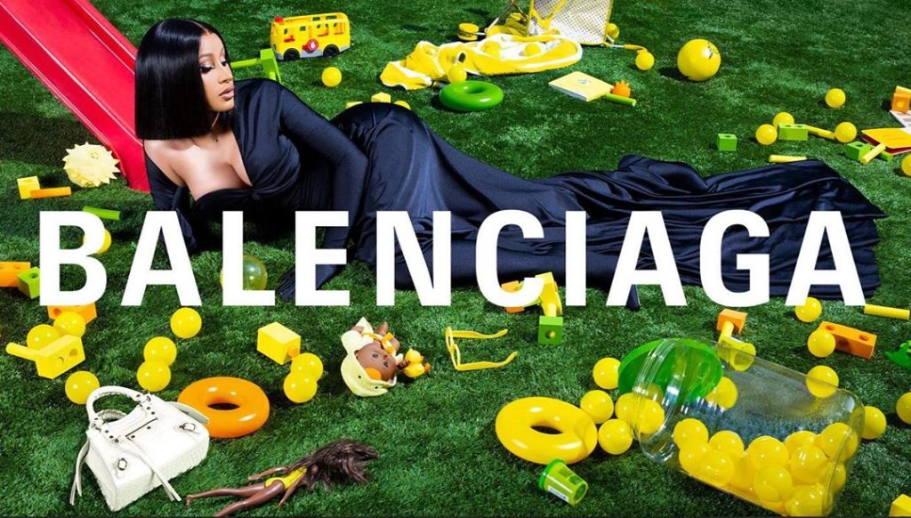 cardi balenciaga campaign fall 2020