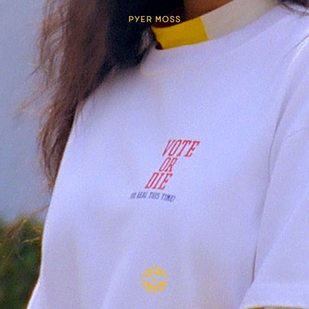 Pyer Moss Announces New 'Vote Or Die' T-Shirt Drop | SNOBETTE