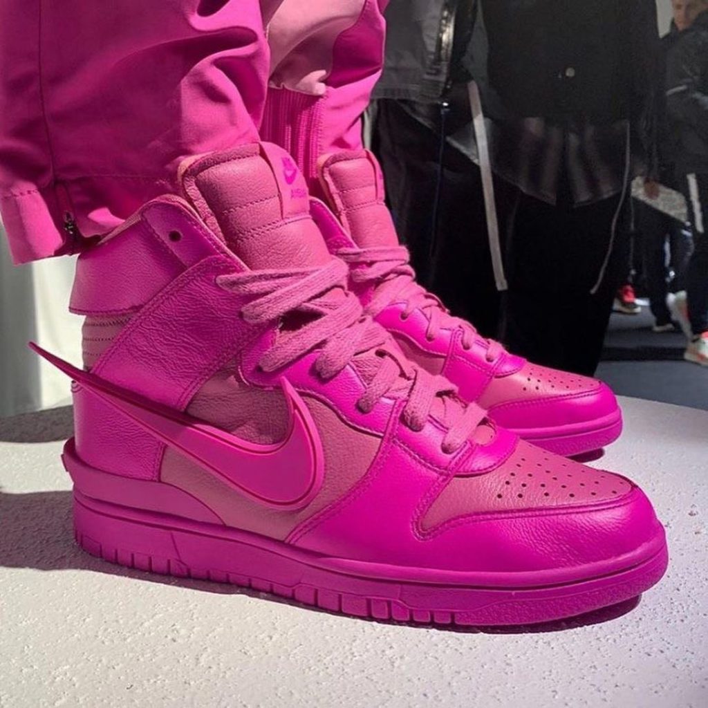 nike x ambush dunk high active fuchsia