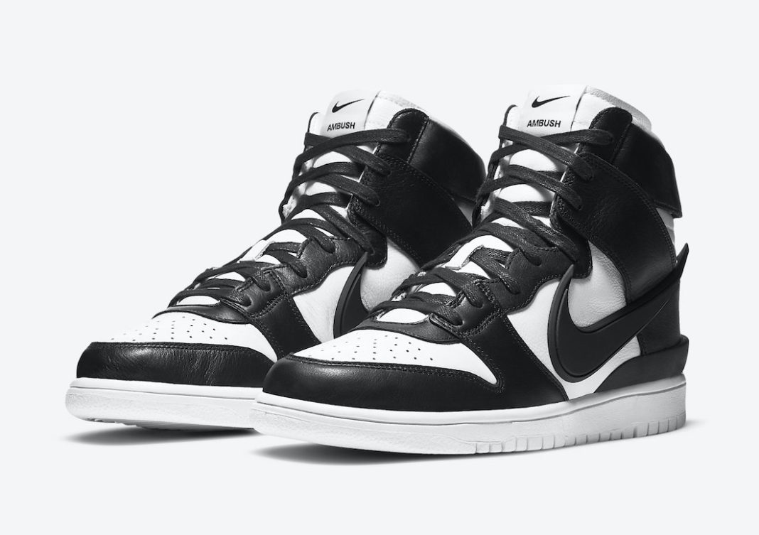 nike ambush dunk high black white launch date