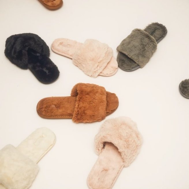 SKIMS Makes First Foray Into Footwear With Fluffy Slide | SNOBETTE