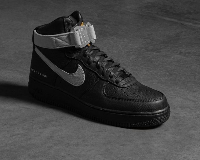 First Look At Nike And ALYX's Air Force One Hi Sneaker In Black Or ...