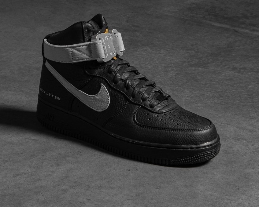 First Look At Nike And ALYX's Air Force One Hi Sneaker In Black Or