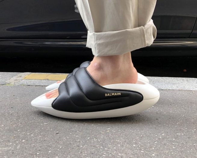 Balmain Sneaker Designer Safa Şahin Delights With Futuristic Sport Slides