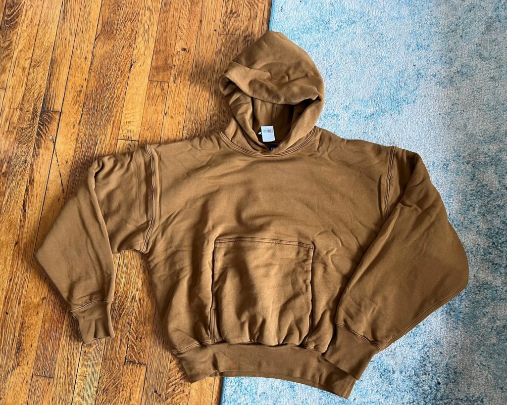 gap yeezy brown hoodie