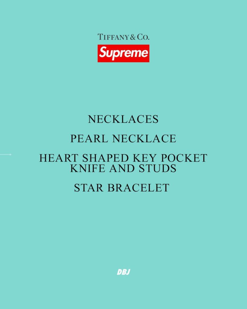 Supreme x Tiffany & Co. Collaboration First Look