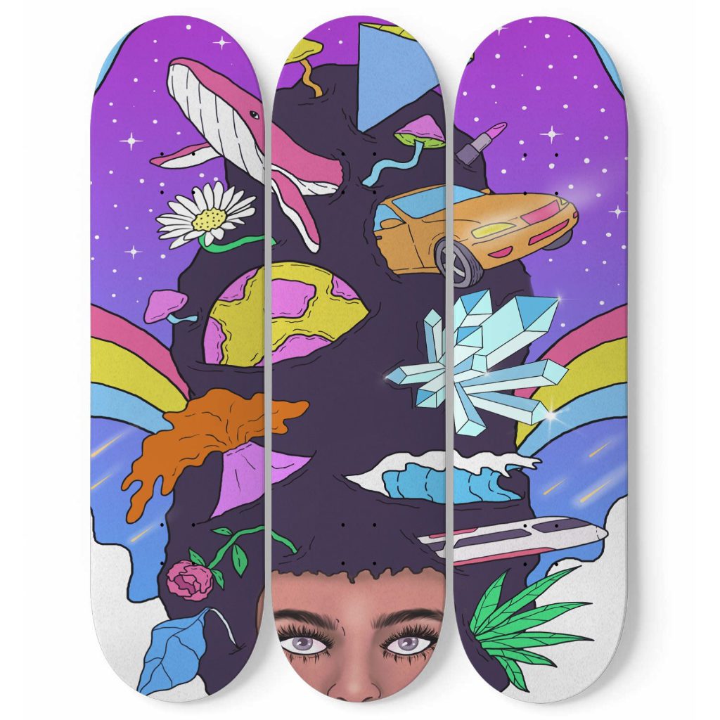 Snobette Holiday 2021 Proper Gnar SheDreams Skateboard Deck Set