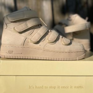 A Closer Look At Billie Eilish's Velcro Strap Nike Air Force 1 High