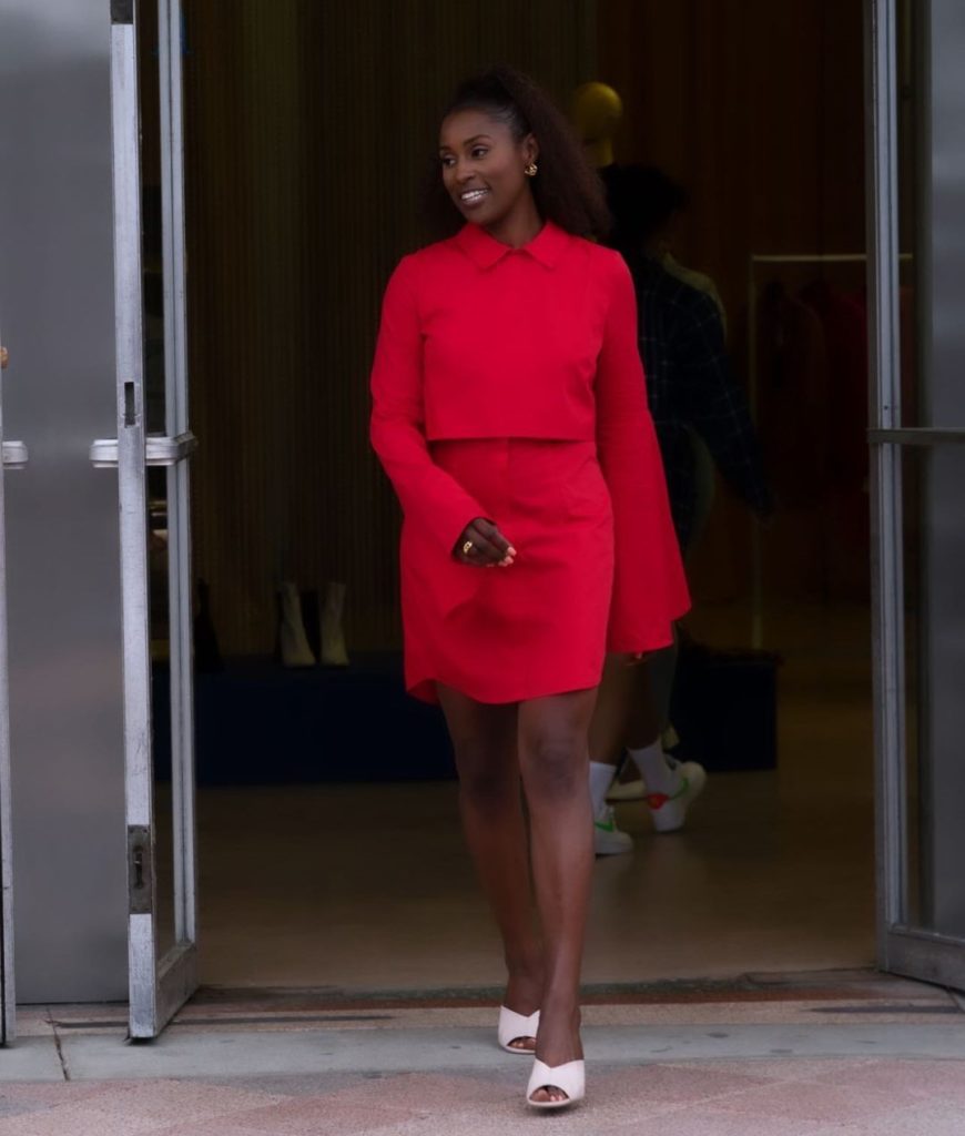 issa red dress aliette jason rembert