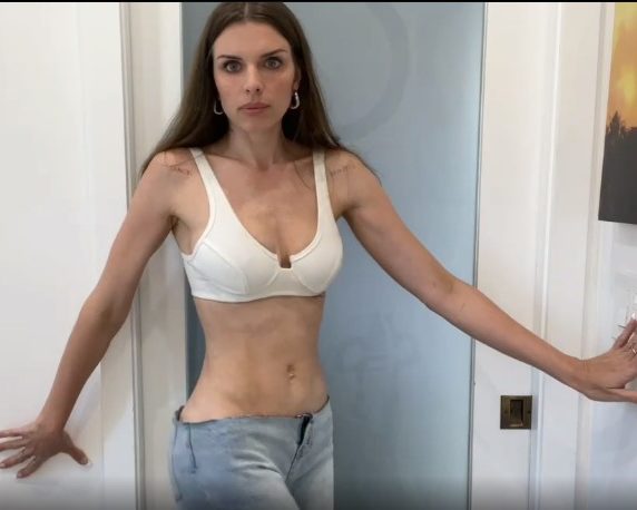 Fashion, Shopping & Style, Julia Fox Turned Her Low Rise Jeans Into a DIY  Bra Top