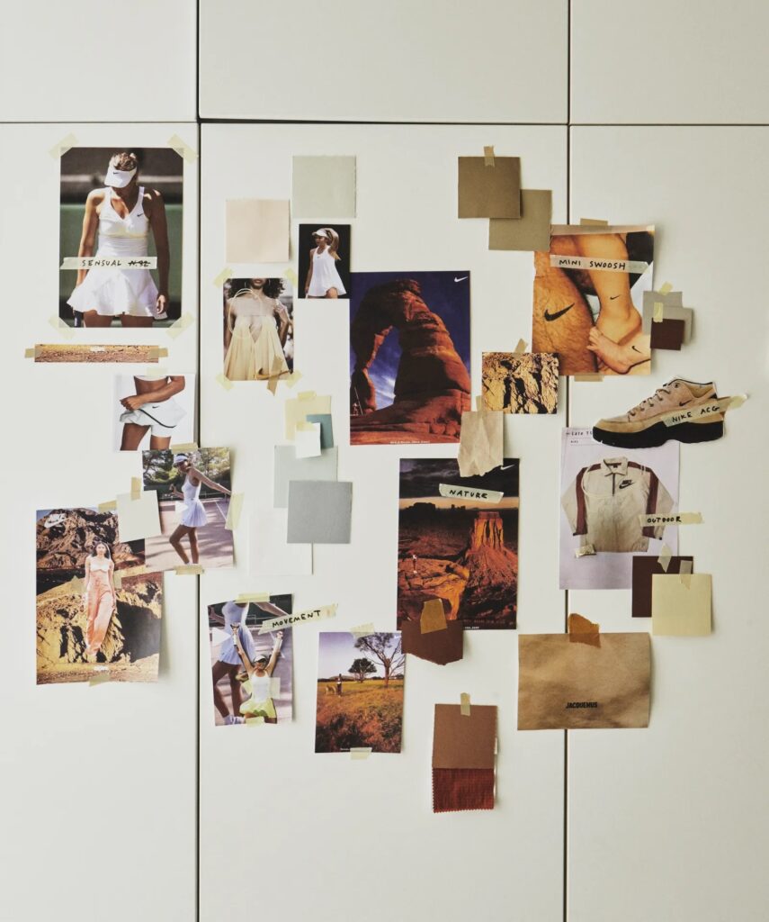 jacquemus nike mood board