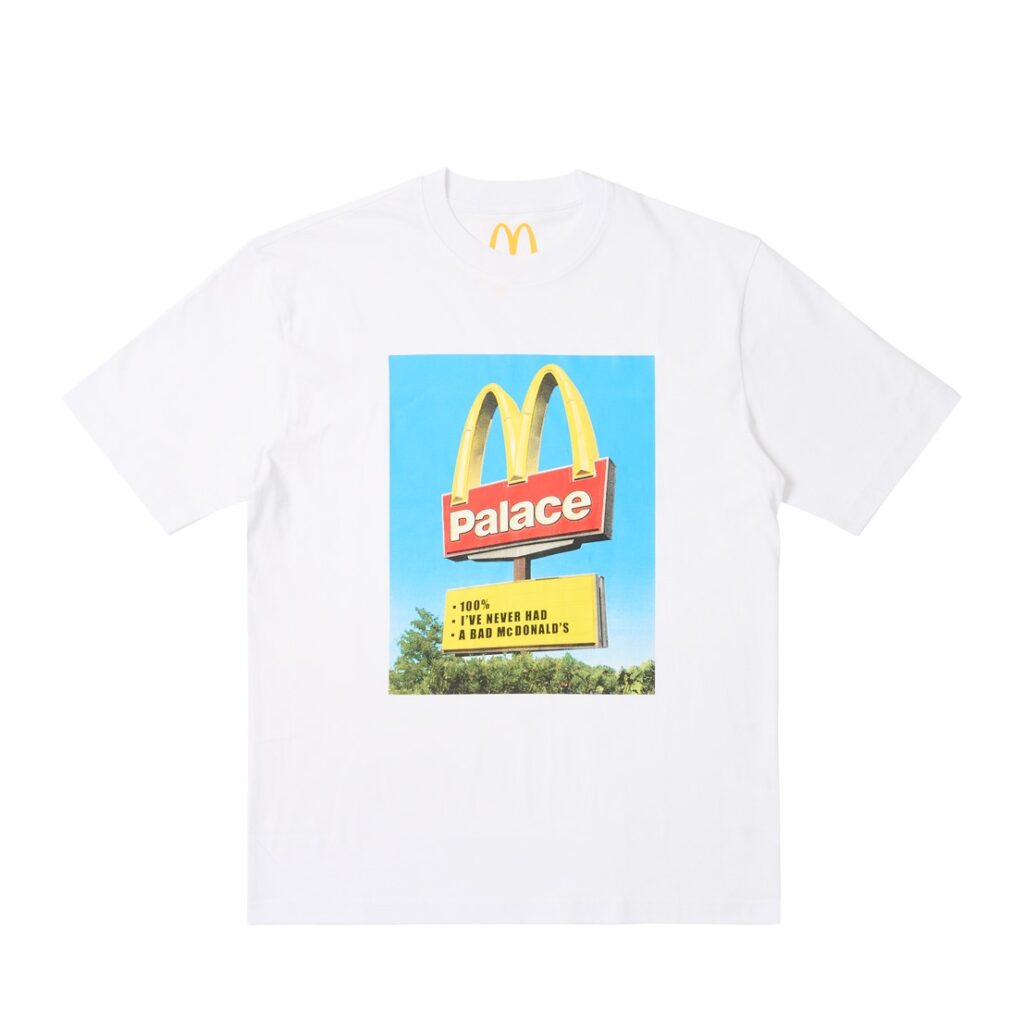PALACE McDONALDS White Tee Golden Arches
