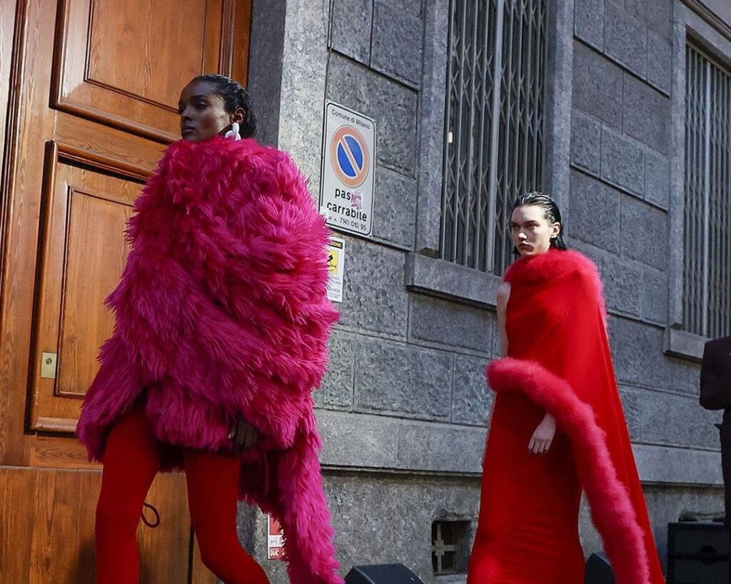 The Attico Hosts Debut Runway Show On A Milanese Street