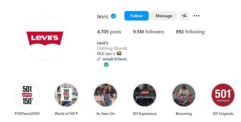 Levis Instagram